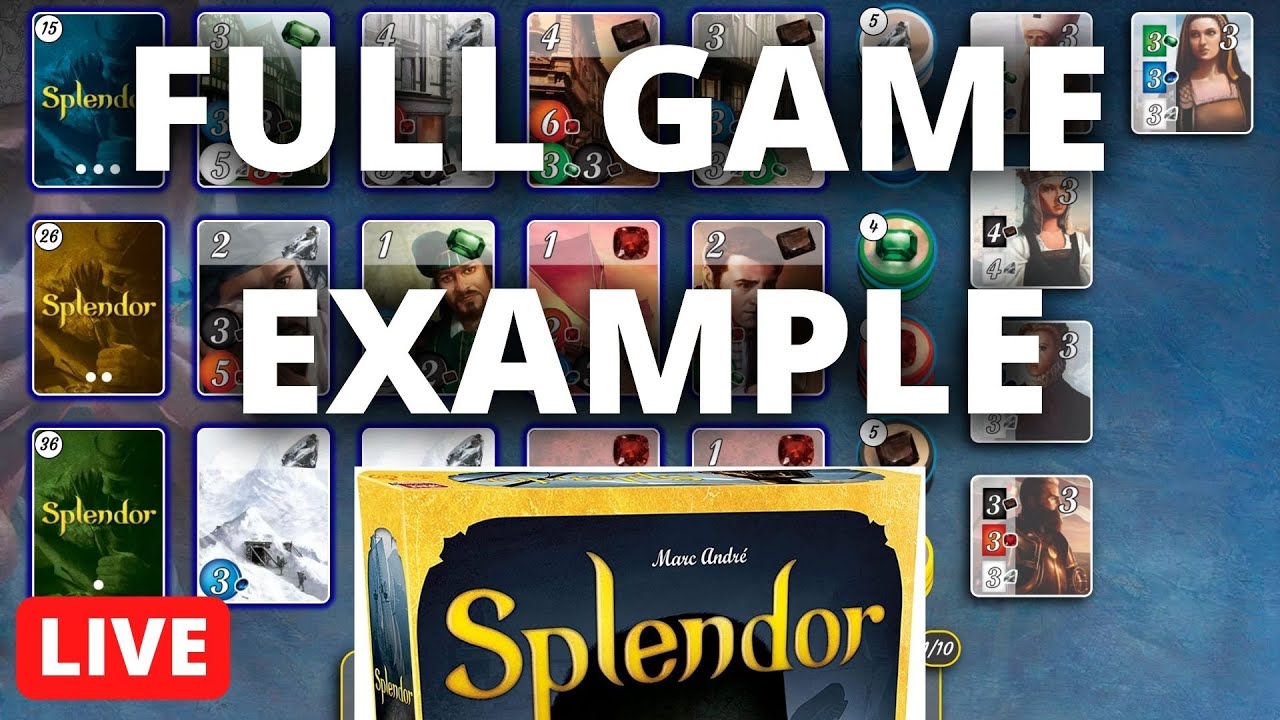 Splendor Tournament Learn How to Play Splendor with a full game example on Board Game Arena ...