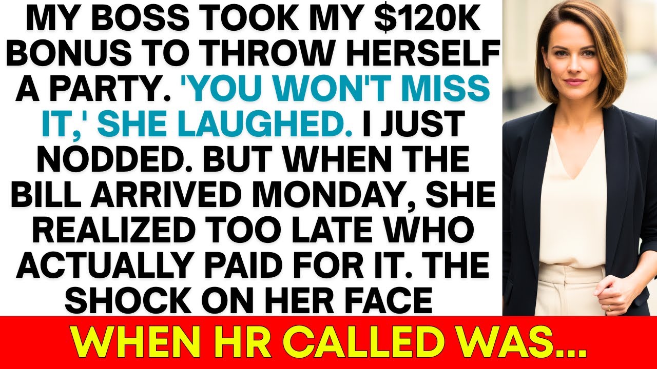 Boss Took My Bonus To Fund Her $120K Party; Her Face When The Bill Came In...