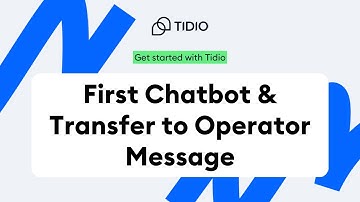 How to Set up Your First Chatbot | Tidio onboarding