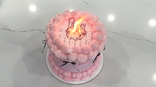 Burnaway Cake Tutorial | Viral Cake | Sugarella Sweets