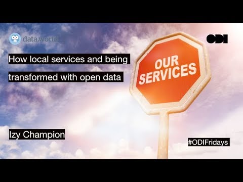 Friday Lunchtime Lecture: How local services are being transformed with open data