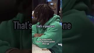Wiz Khalifa tries to answer the hardest question while high