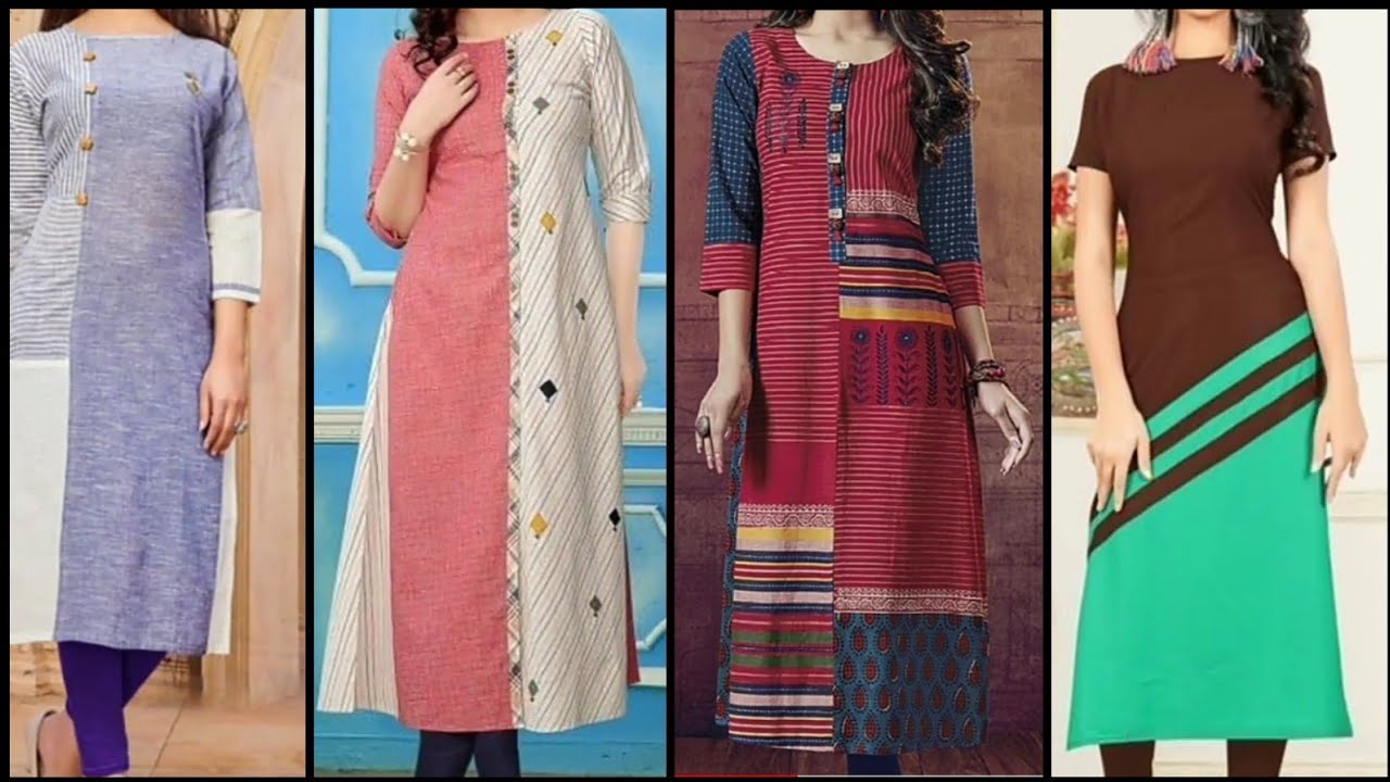 Rayon Multi Color Designer Kurti With Fancy Designs