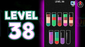 Water Color Sort Level 38 Solution