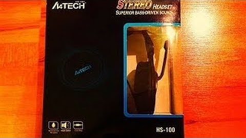 Unboxing стерео гарнитуры A4Tech HS-100
