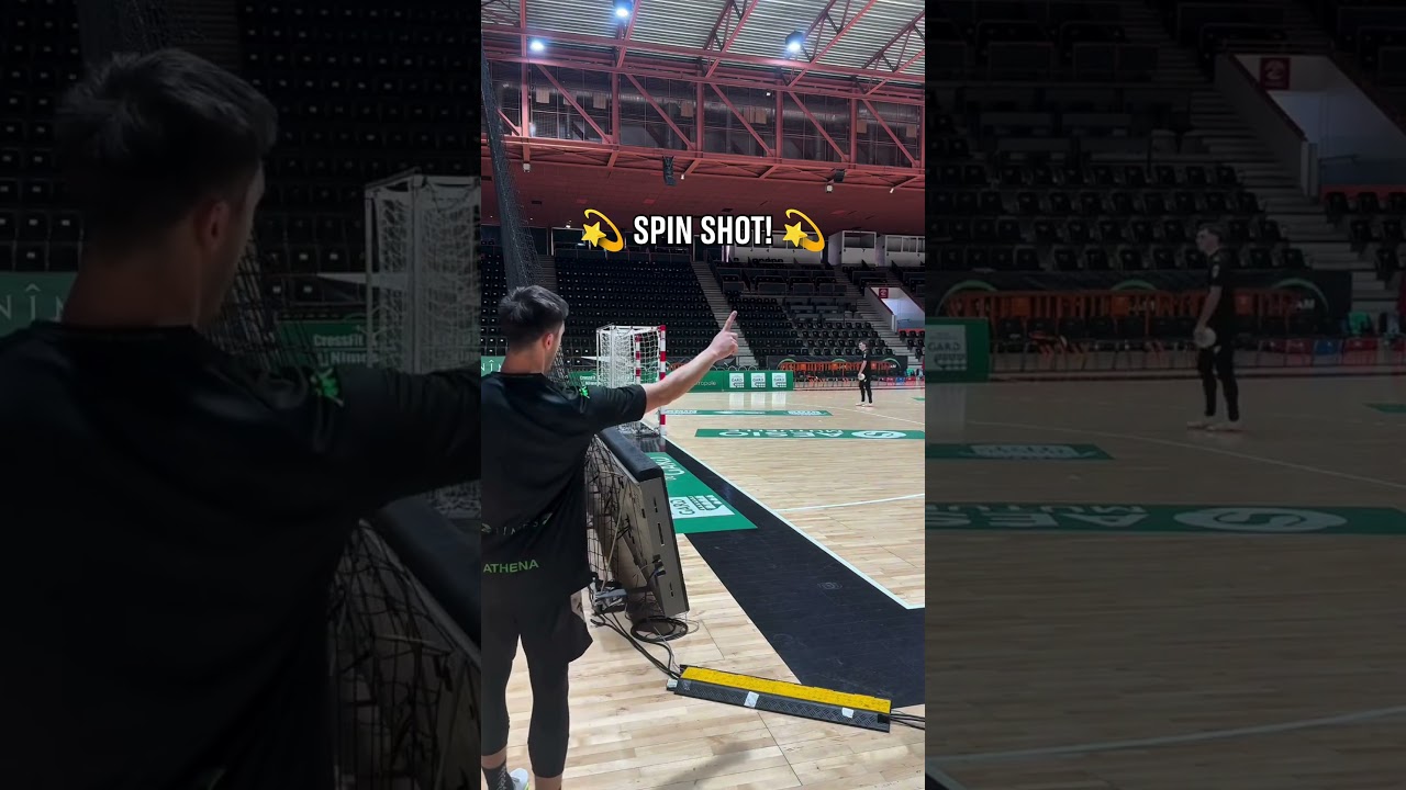 🤾 Super skill! From behind the goal line!