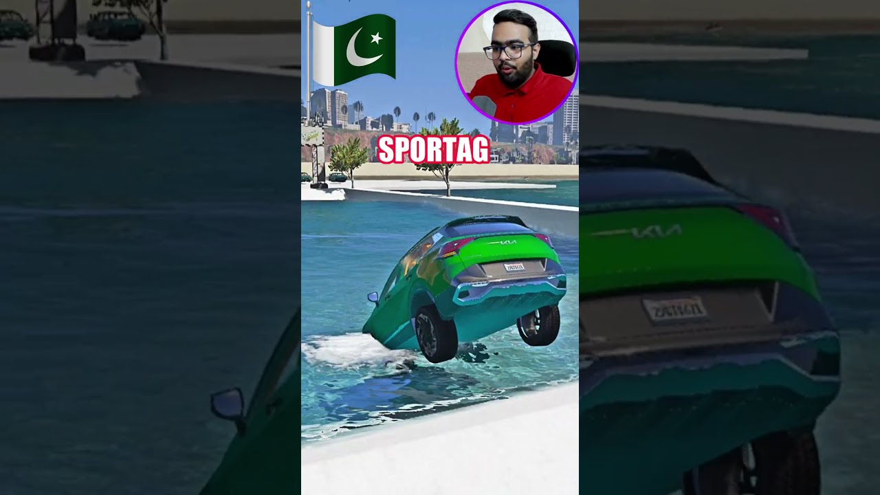 INDIAN ENDEAVOUR PAKISTANI SPORTAGE ON BUS JUMP RAMP CHALLENGE Shorts Gta5 Gaming