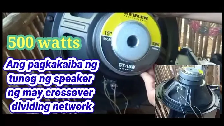 Pagkakaiba ng tunog ng mayroong crossover dividing network