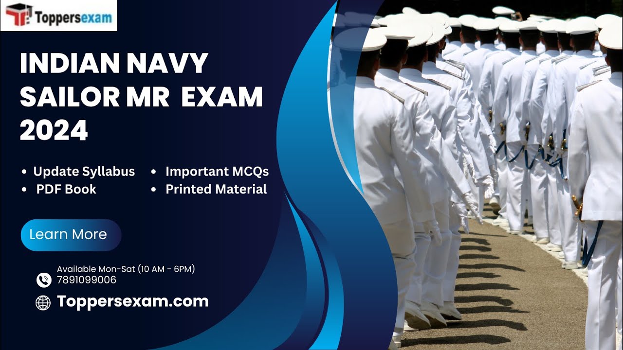 INDIAN NAVY SAILOR MR Update Syllabus 2024, Important Questions, eBook in PDF, Online Mock Practice
