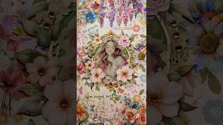 🌸 ASMR Creative Journaling | Just Flowers🌸 #journaling #scrapbooking #asmr #shorts