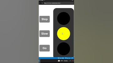 traffic light using html css javascript|  Source Code On Pin Comment | #javascript  #shorts