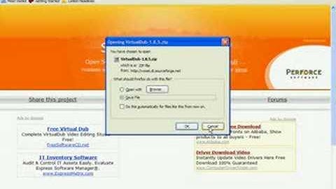 How to download Virtual Dub The free Editing/compresser