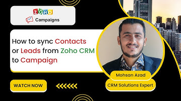 How to sync Contacts or Leads from Zoho CRM to Zoho Campaigns