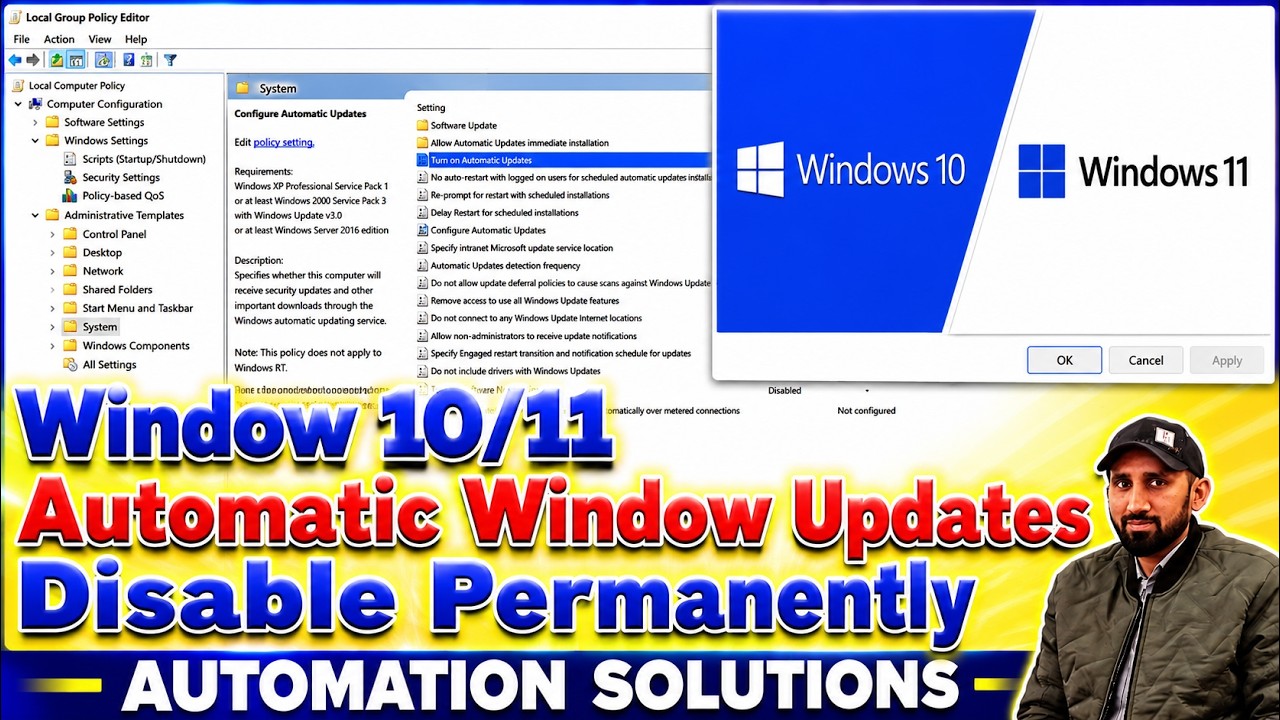 Microsoft: Windows 10/11 Automatically Window Updates Disable ...