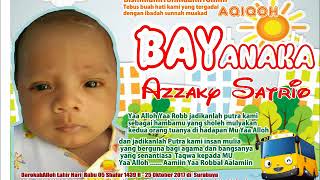 Aqiqah Surabaya | 081 231 6666 04 - Contoh Kartu ucapan