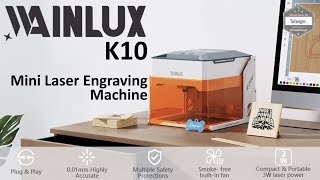 เครื่องแกะสลักเลเซอร์ขนาดเล็ก WAINLUX K10 - แอป CutLabX - Windows & Android - แกะกล่อง