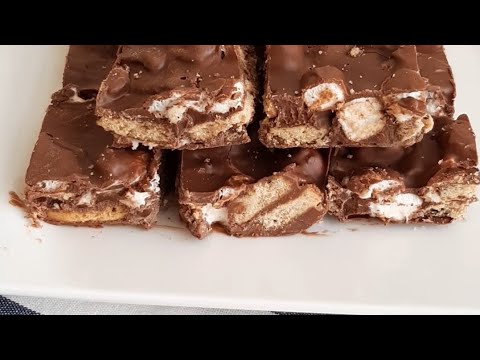 الروكي رود بثلاث مكونات أسهل وأسرع وألذ حلا