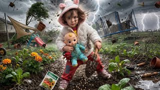 Küçük Bahçıvan Fırtınaya Meydan Okudu! 🌪️🌱 TOHUM EKERKEN FIRTINAYA YAKALANDIK! 😱