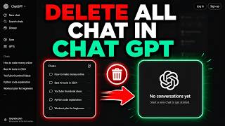 ChatGPT - How To Delete All Your Chats &amp; Memories
