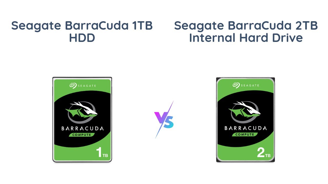 Seagate BarraCuda 1TB vs 2TB Internal Hard Drive Comparison - YouTube