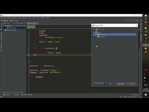 Accessors and Mutators or getter and setters in PHP OOP