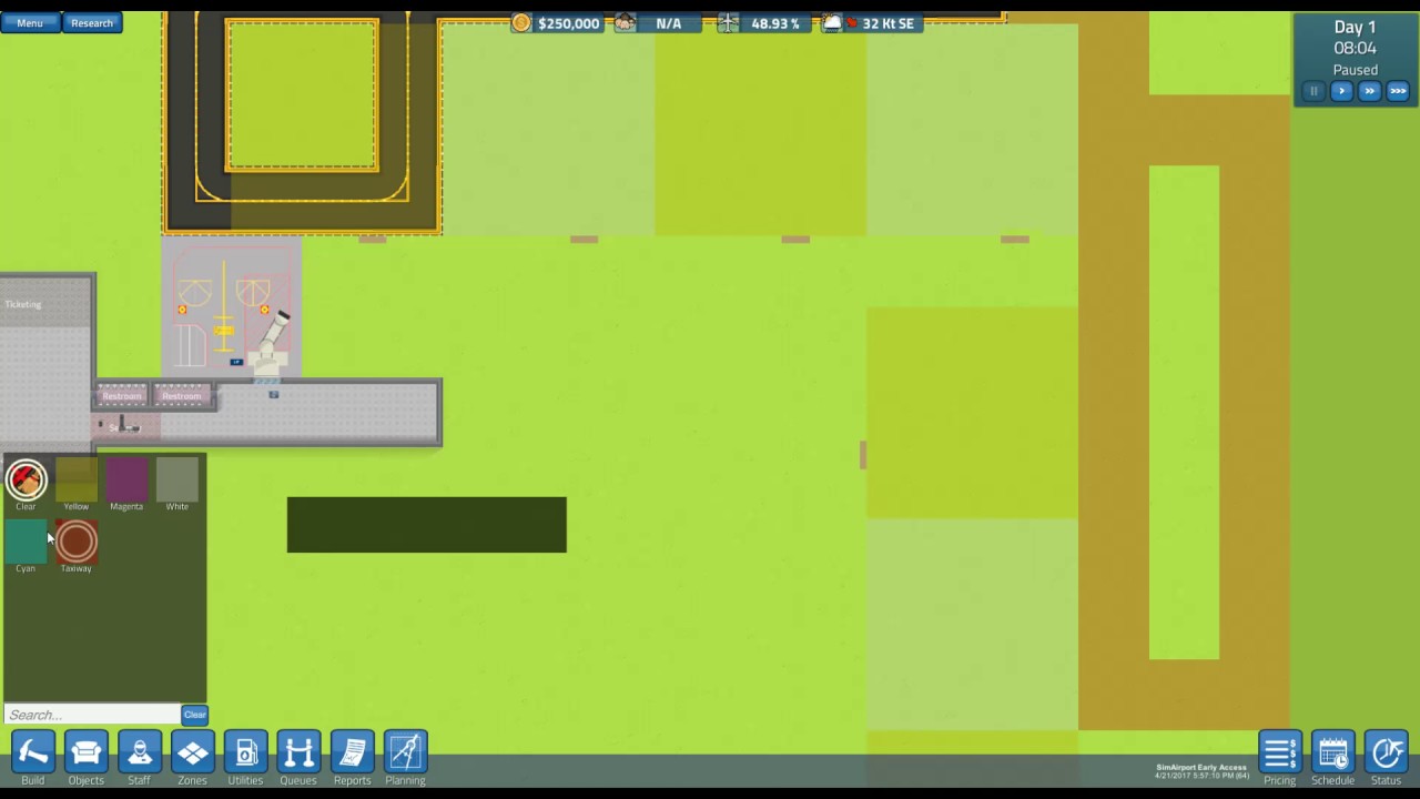 SimAirport #1 - Pre-Planning