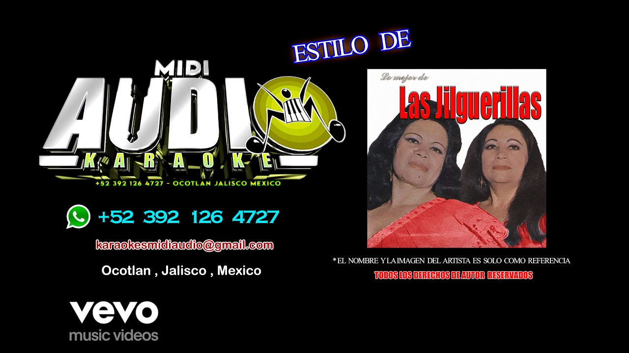 KARAOKE LAS JILGUERILLAS - AY QUE VENTANAS TAN ALTAS