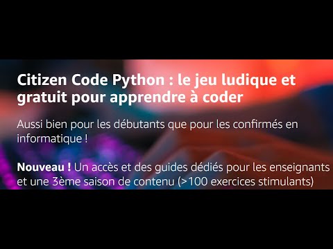 J'apprent a coder en Python (E.1) - YouTube