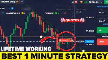 Quotex Best One Minute Strategy 2025 🔥 | Binary Option Trading Strategy | Quotex Strategy 