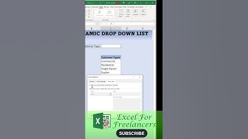 How To Create A Dynamic Drop Down List In Excel #SHORTS