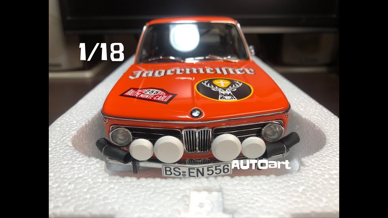 破萬模型）Unboxing 1:18 AUTOart BMW 2002 RALLY MONTE CARLO #255 鹿