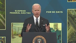 President Joe Biden calls for 3-month suspension of gas and diesel taxes