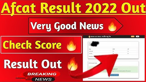 AFCAT 1 2022 Result/AFCAT Result 2022/AFCAT Cutoff 2022/AFCAT 1 2022 Result date/afcat result update
