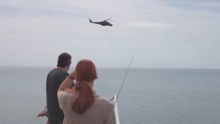Вертолёты Ми-24/Ми-35 ВКС России патрулируют побережье Крыма