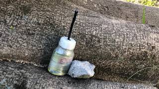 Mega Bomba Caseira Com 100 Gramas De Pólvora Explosão Gigante