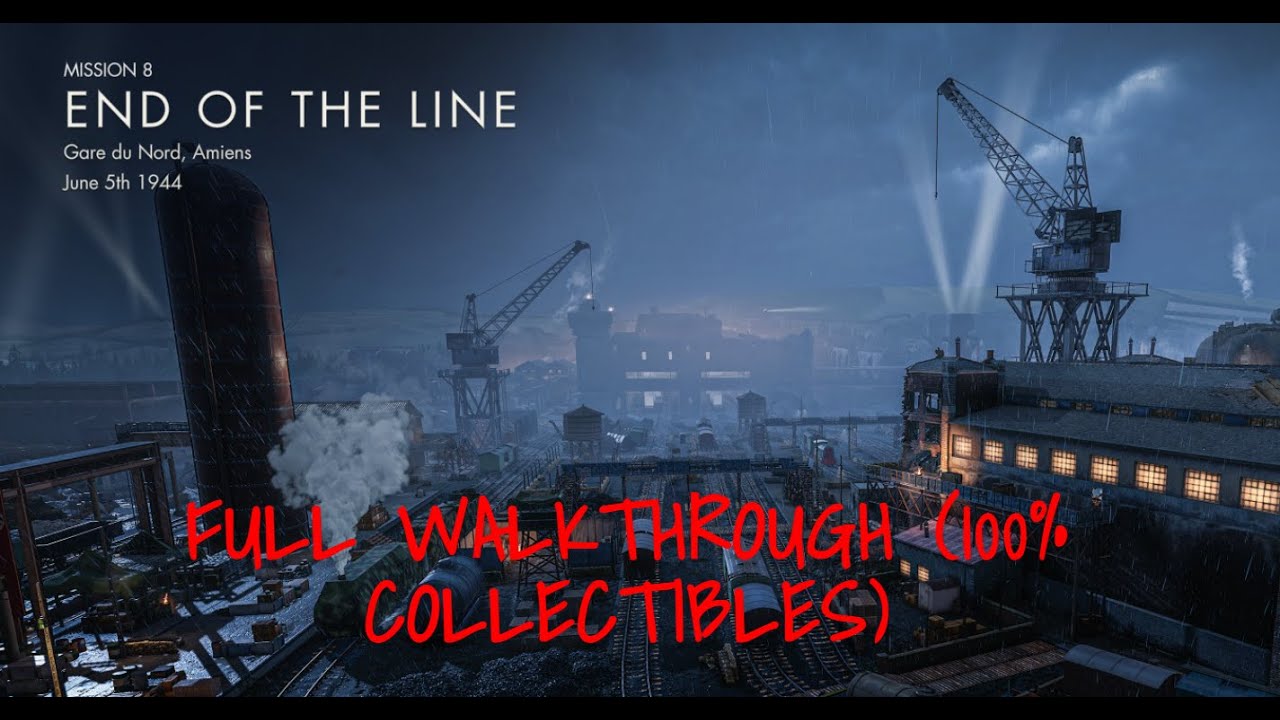 SNIPER ELITE RESISTANCE[MISSION 8: END OF THE LINE] (FULL WALKTHROUGH) (100% COLLECTIBLES GUIDE)