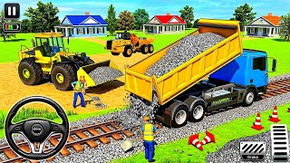 Railroad Builder Simulator 3D  - Highway Excavator Construction JCB -  Android Gameplay #1  screenshot 4