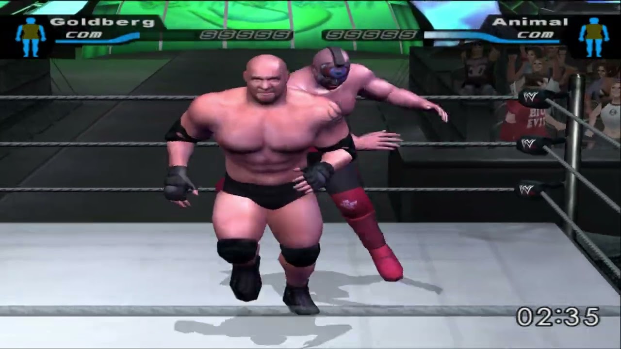 FULL Goldberg VS Animal | WWE SmackDown! HCtP #Nostalgia #PS2 #wwetiktok #wwe #smackdown