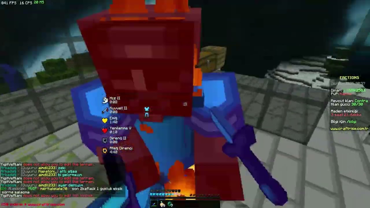 Craftrise Factions Rota Son Kez S20VS #factions #craftrise #contra