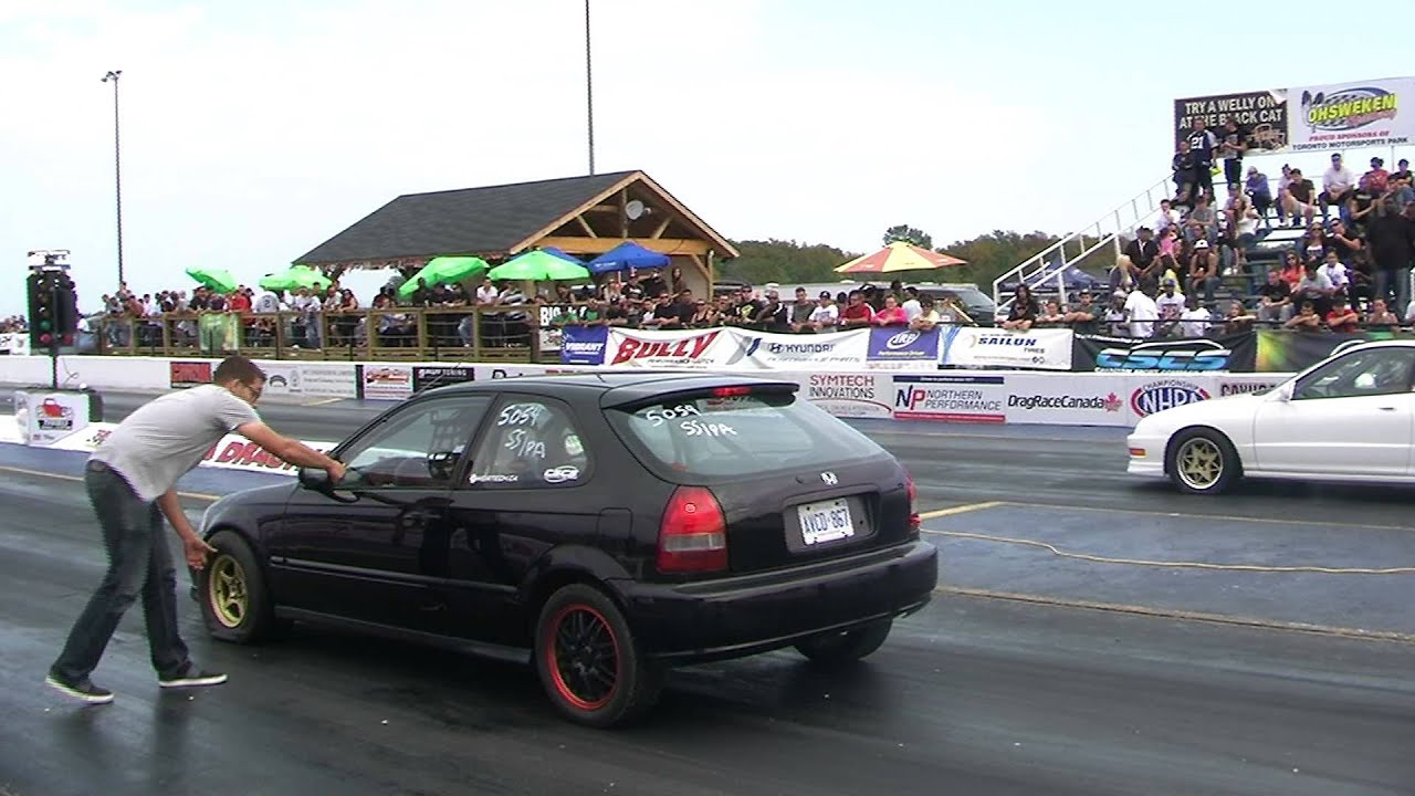 11sec Turbo EK Civic vs 11sec Turbo DC Integra