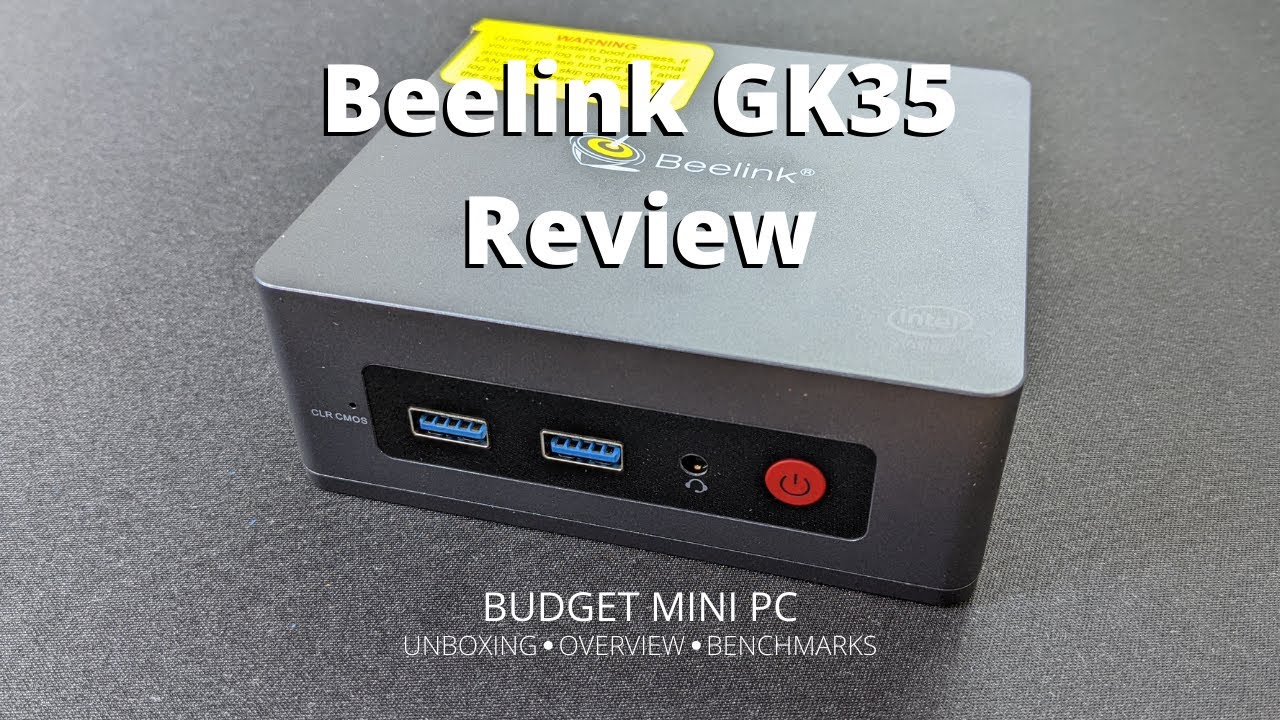 video Beelink GK35 Intel N3350 Dual-Core Mini PC