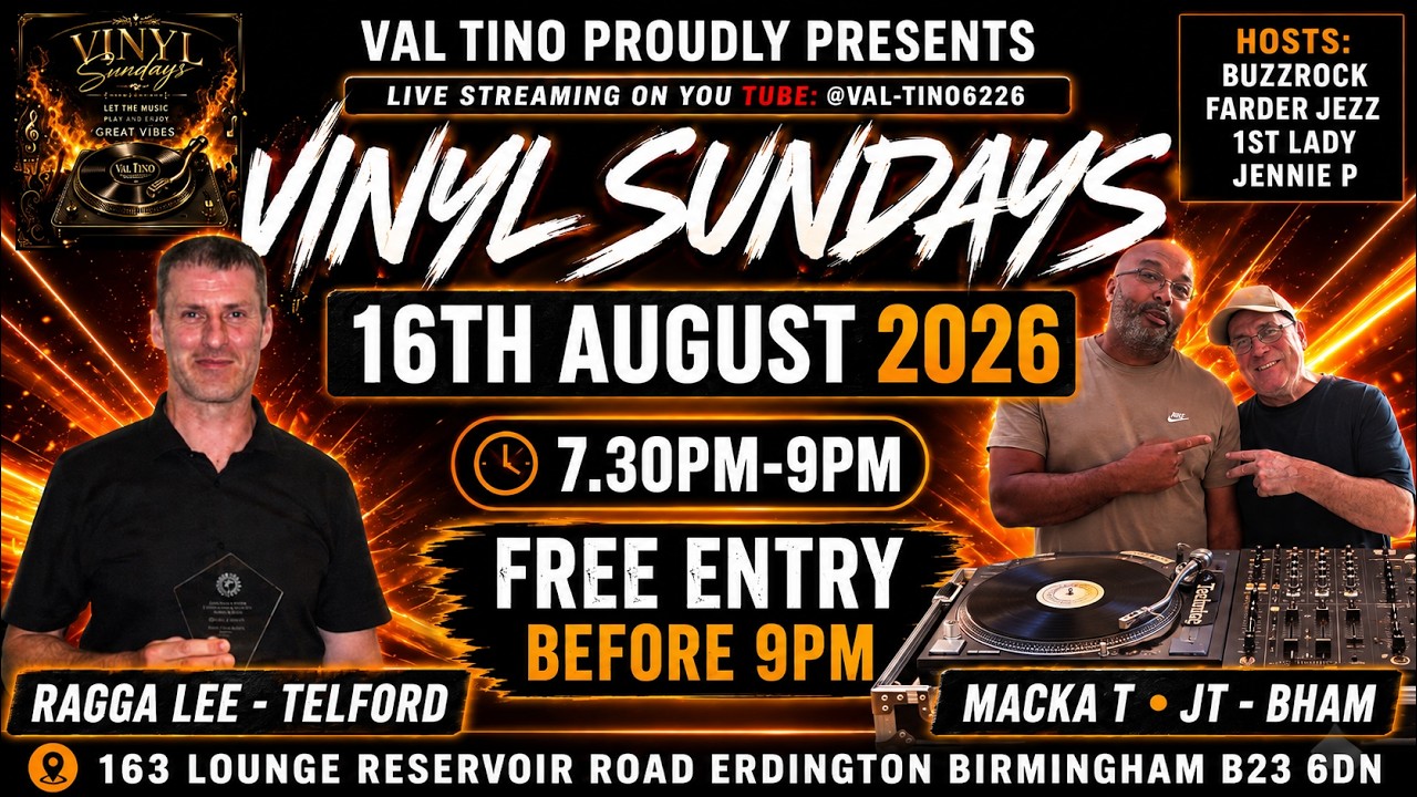 レゲエ LARRY & ALVIN - PRESS ALONG NYAH VINYL SUNDAY PT1 🔥🔥 16th AUGUST RAGGA-LEE & MACKA T & JT 2026
