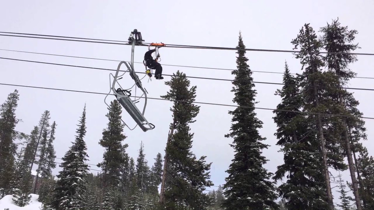 Chairlift Evacuation demonstration by Big White Ski Patrol YouTube