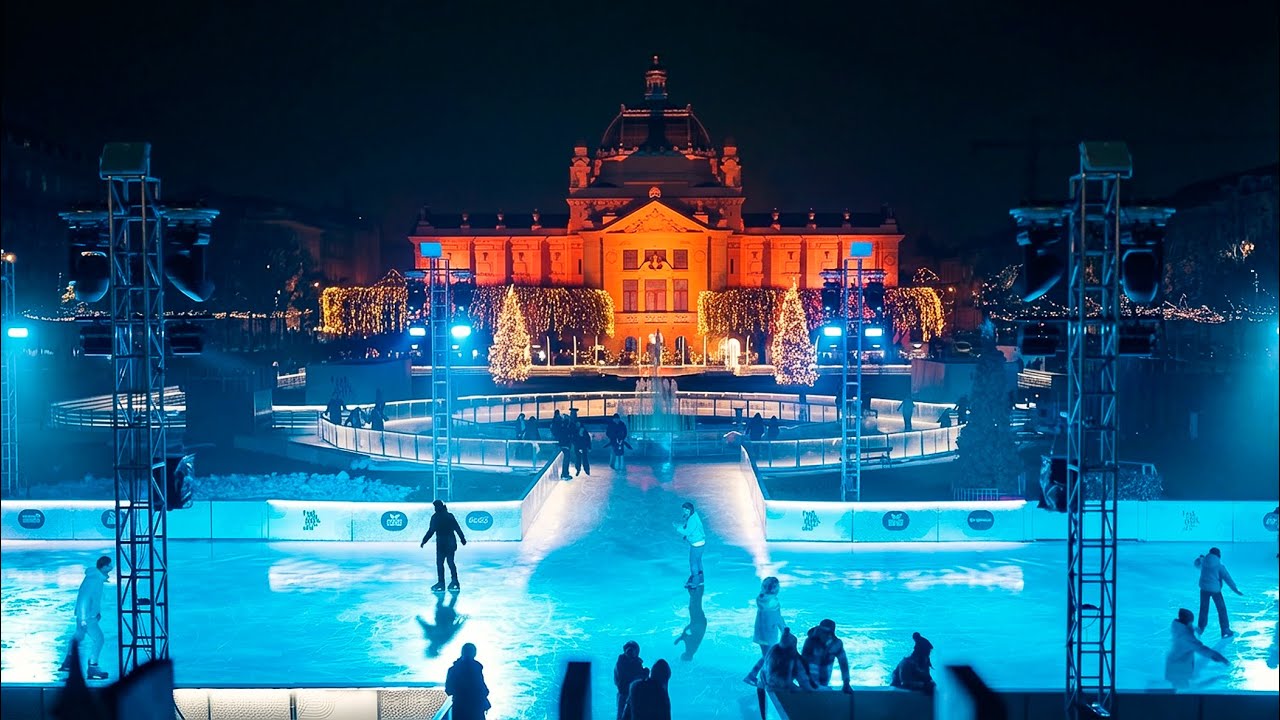 Christmas Magic in Zagreb – Advent Night Walk in 4K