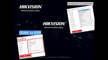 #Hikvision Setup Mainstream & Substream | Hikvision DDNS & P2P |Hik-Connect Configuration on NVR/DVR