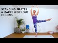 14 minute Standing Pilates and Barre Core Workout | At Home |No Equipment