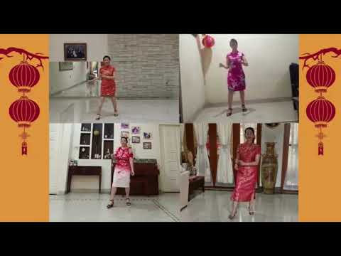 He Xin Nian 賀新年 Line Dance (demo)