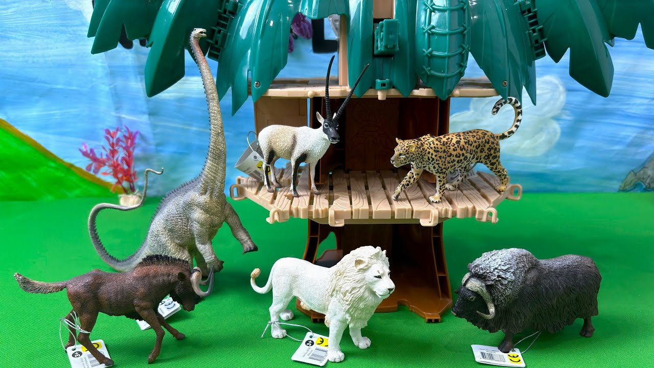 Collecta Rabbit Satisfying Unboxing 5 CollectA Wild and Farm Animals Toys- Mở hộp 5 mô ...