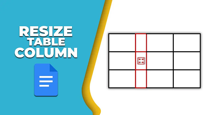 How to resize table column in Google Docs