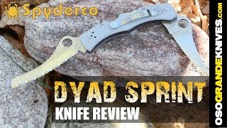 Spyderco Dyad Sprint Run C44GPSGY Knife Review | OsoGrandeKnives